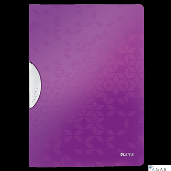Skoroszyt z klipem LEITZ WOW fioletowy 41850062
