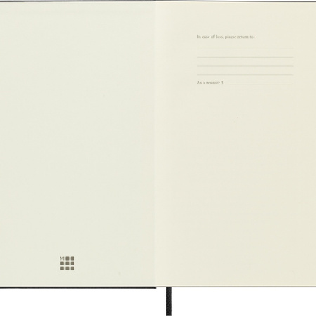 Notes MOLESKINE Classic edycja limitowana, twarda oprawa skórzana L (13x21 cm) w linie, czarny