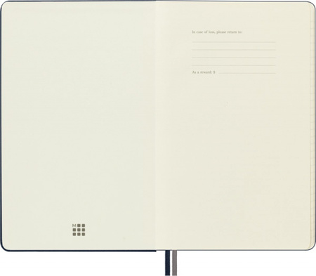 Notes MOLESKINE Classic L (13x21 cm) w linie, twarda oprawa, sapphire blue, 400 stron, niebieski