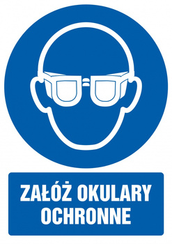 Znak TDC, Załóż okulary ochronne