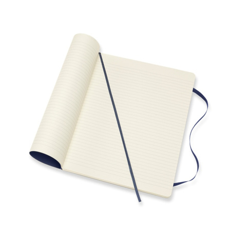Notes MOLESKINE XL (19x25cm) w linie, miękka oprawa, sapphire blue, 192 strony, niebieski