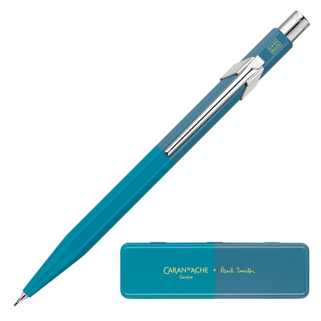 Ołówek mechaniczny 844 0,5mm, Paul Smith Ed4 w pudełku Cyan/Steel