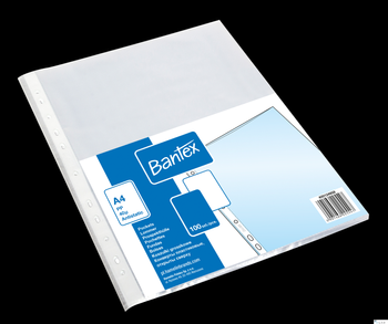 Koszulki groszkowe A4 40mic., w folii  (100szt.) BANTEX 400124958