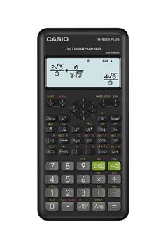 Kalkulator naukowy CASIO FX-82ESPLUS-2, 252 funkcje, 77x162mm, czarny, box