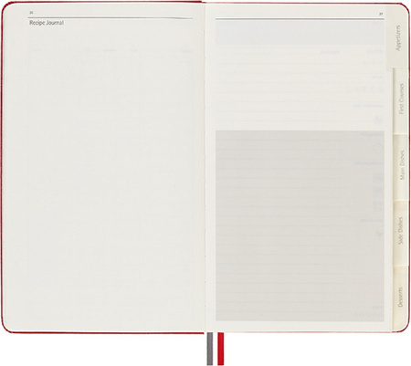 Notes MOLESKINE Passion Journal Recipe, 400 stron, czerwony