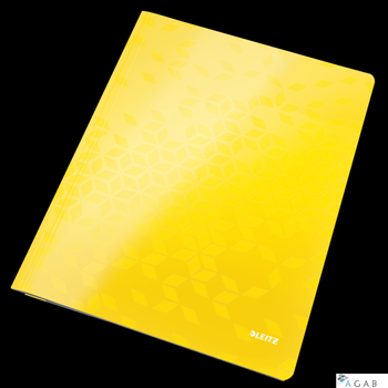 Skoroszyt kartonowy WOW Leitz, żółty 30010016