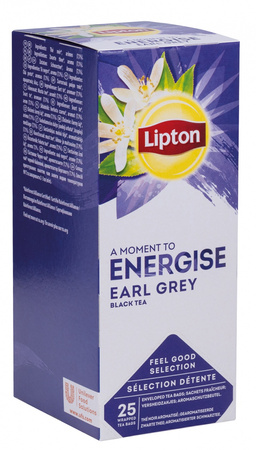 Herbata LIPTON Energise Earl Grey, 25 torebek