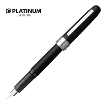 Pióro wieczne Platinum Plaisir Black Mist, F, czarne matowe