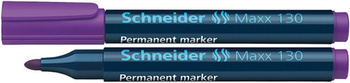 Marker permanentny SCHNEIDER Maxx 130, okrągły, 1-3mm, fioletowy