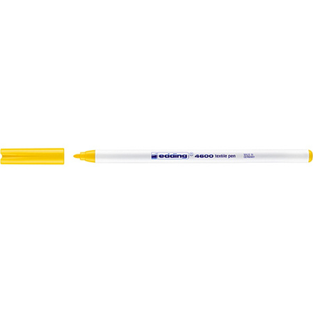 Pisak tekstylny e-4600 EDDING, 1 mm, żółty