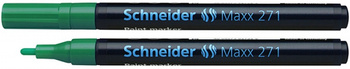 Marker olejowy SCHNEIDER Maxx 271, okrągły, 1-2mm, zielony