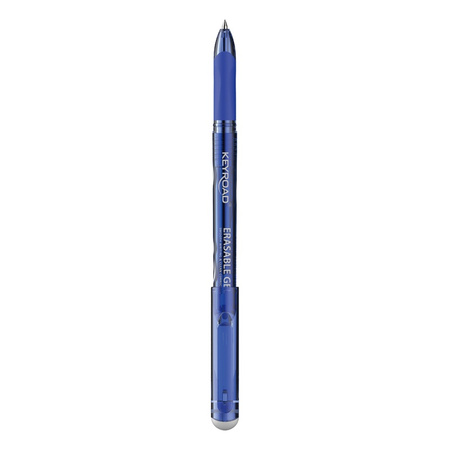 Długopis wymazywalny KEYROAD, 0,7mm, niebieski, pakowany w display