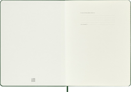 Notes MOLESKINE Classic XL (19x25cm) w linie, twarda oprawa, myrtle green, 192 strony, zielony