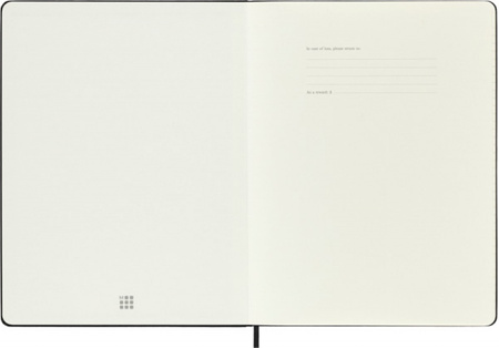 Notes MOLESKINE Classic XL (19x25cm) w linie, twarda oprawa, 192 strony, czarny