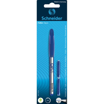 Pióro wieczne SCHNEIDER Opus M + 2 cartridge, blister, mix kolorów