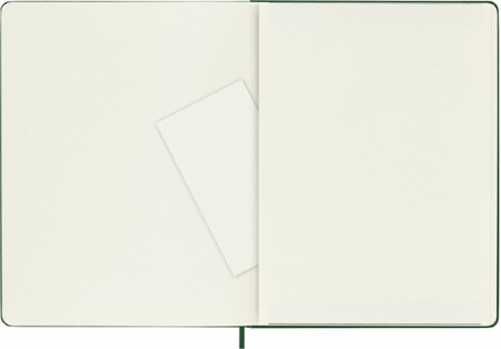 Notes MOLESKINE Classic XL (19x25cm) w kropki, twarda oprawa, myrtle green, 192 strony, zielony