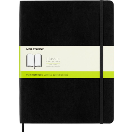 Notes MOLESKINE Classic XL (19x25cm) gładki, miękka oprawa, 192 strony, czarny