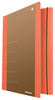 Teczka z gumką DONAU Life, Karton, A4, 500gsm, 3-skrz., pomarańczowy