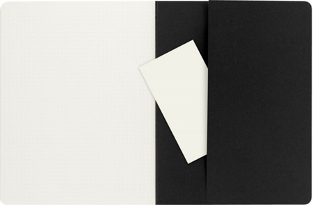 Zestaw 3 Zeszytów MOLESKINE Cahier Journals XL (19x25cm) w kropki, 120 stron, czarny