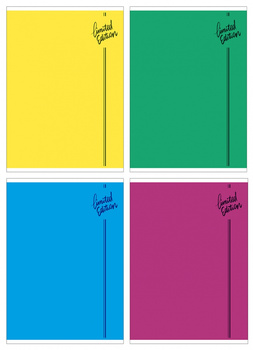 Zeszyt szkolny GIMBOO, A5, w linie, 60 kart., 70gsm, mix kolorów