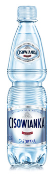 Woda CISOWIANKA, gazowana, butelka plastikowa, 0,5l