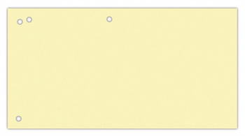 Przekładki OFFICE PRODUCTS, karton, 1/3 A4, 240x105mm, 100szt., żółte