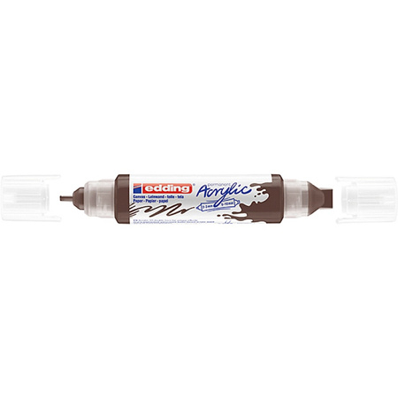 Marker akrylowy 3D e-5400 EDDING, podwójny, 2-3 mm, 5-10 mm, czekoladowy brąz