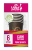 Kubki papierowe ANNA ZARADNA, 200 ml, 6 szt., mix kolorów
