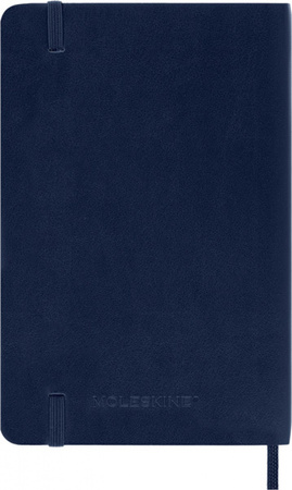 Notes MOLESKINE P (9x14cm) w linie, miękka oprawa, sapphire blue, 192 strony, niebieski