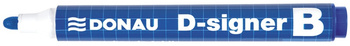 Marker do tablic DONAU D-Signer B, okrągły, 2-4mm (linia), niebieski