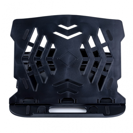 Podstawa pod laptopa z obrotowym podłożem Q-CONNECT, 25,5 x 2,2 x 28 cm, czarna