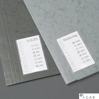 Samoprzylepne kieszenie na etykiety 3L 25x75mm 10310 12 sztuk