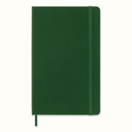 Notes MOLESKINE Classic L (13x21cm) w linie, twarda oprawa, myrtle green, 240 stron, zielony