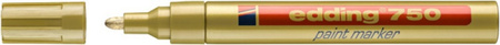 Marker olejowy e-750 EDDING, 2-4mm, złoty