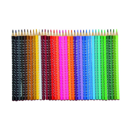 Kredki ołówkowe KEYROAD, trójkątne, 3mm, 36 szt., pudełko