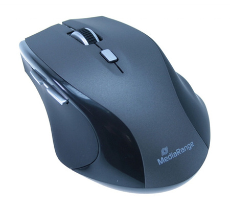 Myszka komputerowa MEDIARANGE, bezprzewodowa, czarno-szara