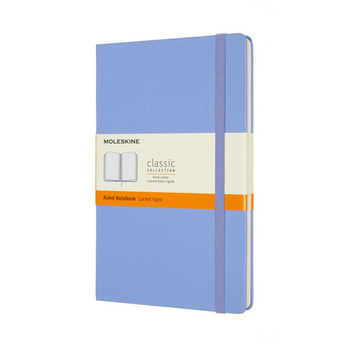 Notes MOLESKINE Classic L (13x21 cm) w linie, twarda oprawa, hydrangea blue, 240 stron, niebieski