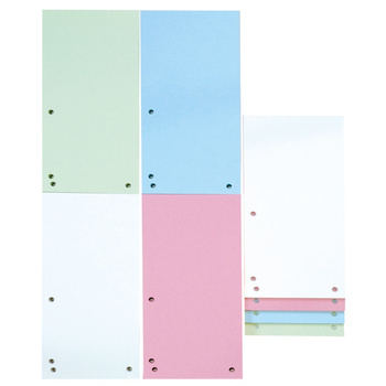 Przekładki DONAU, karton, 1/3 A4, 235x105mm, 100szt., mix kolorów