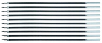 Wkład do długopisu żelowo-fluidowego Q-CONNECT 0,5mm, czerwony, 10szt.