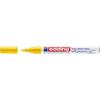 Marker olejowy połyskujący e-751 EDDING, 1-2 mm, żółty