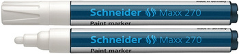 Marker olejowy SCHNEIDER Maxx 270, okrągły, 1-3mm, biały