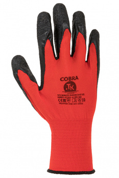 Rękawice Cobra TK, montażowe, rozm. 6, czerwone