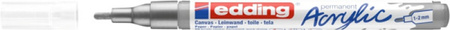 Marker akrylowy e-5300 EDDING, 1-2 mm, matowe srebro