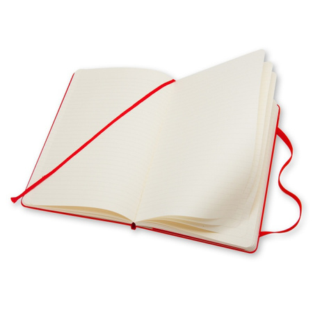 Notes MOLESKINE Classic P (9x14cm) w linie, twarda oprawa, 192 strony, czerwony