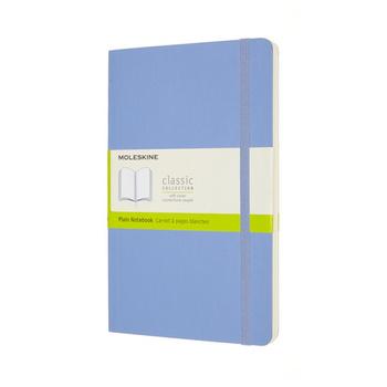 Notes MOLESKINE Classic L (13x21 cm) gładki, miękka oprawa, hydrangea blue, 192 strony, niebieski
