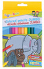 Kredki ołówkowe GIMBOO Jumbo, sześciokątne, 12szt., mix kolorów