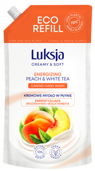 Kremowe mydło w płynie LUKSJA, brzoskwinia, zapas 900ml