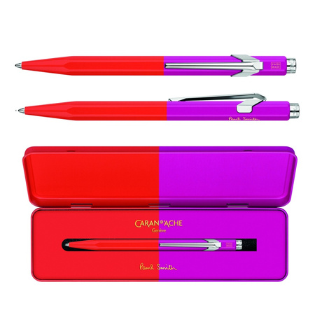 Długopis CARAN D'ACHE 849 Paul Smith Edycja 4, M, w pudełku, WarmRed / MelrosePink