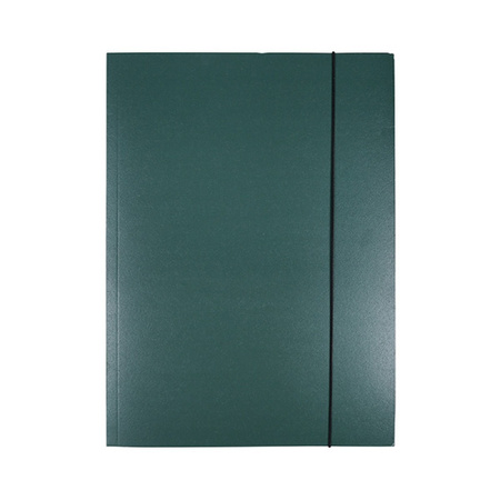 Teczka z gumką OFFICE PRODUCTS Natura, karton/lakier, A4, 300gsm, 3-skrz., mix kolorów