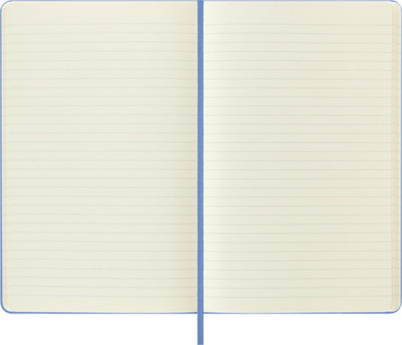 Notes MOLESKINE Classic L (13x21 cm) w linie, twarda oprawa, hydrangea blue, 240 stron, niebieski